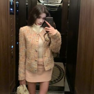 法式巴黎甜美繽紛外套